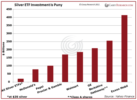 Silver ETF Investment is Puny